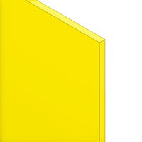 MODULAR SOLUTIONS PVC PANEL&lt;br&gt;1/4&quot; X 48&quot; X 96&quot;, LIGHT YELLOW